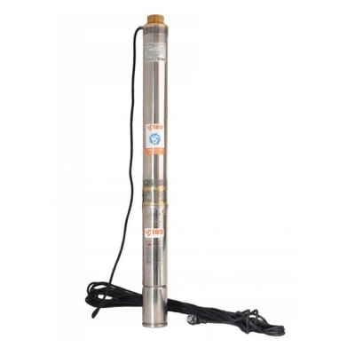 Електрическа монофазна многостъпална сондажна помпа за вода IBO 3.5" SDM 2-12, 800 W, 73 м, 70 л/мин, повишена устойчивост на пясък (002368)