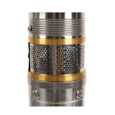 Електрическа монофазна многостъпална сондажна помпа за вода IBO 3.5" SDM 3-15, 1100 W, 90 м, 105 л/мин, повишена устойчивост на пясък (1551)