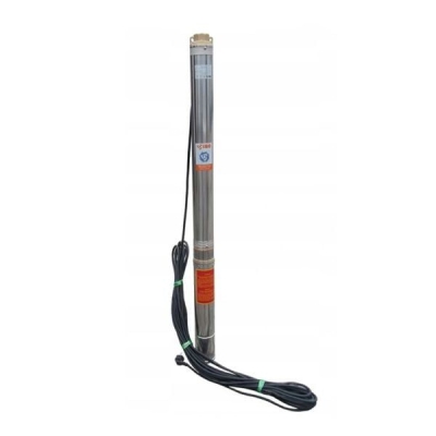 Електрическа монофазна многостъпална сондажна помпа за вода IBO 4'' SDM 2-12, 750 W, 85 м, 80 л/мин, повишена устойчивост на пясък (000663)