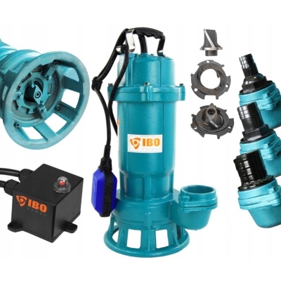 Електрическа монофазна фекална помпа с режещ механизъм IBO Furiatka 1500, 1500 W, 18 м, 400 л/мин (1245)