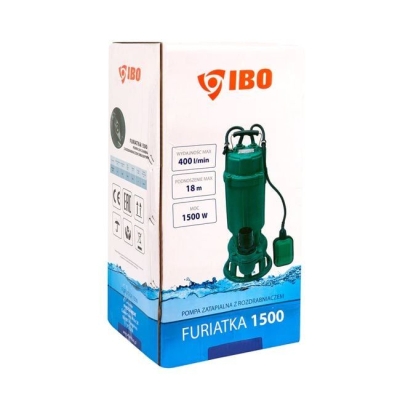 Електрическа монофазна фекална помпа с режещ механизъм IBO Furiatka 1500, 1500 W, 18 м, 400 л/мин (1245)