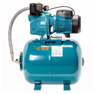 Електрическа монофазна хидрофорна самозасмукваща помпа за вода IBO JSW 100 24, 1100 W, 24 л, 45 м, 70 л/мин (001760)