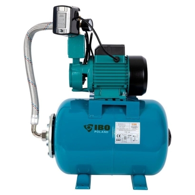 Електрическа монофазна хидрофорна самозасмукваща помпа за вода IBO WZI 750, 750 W, 24 л, 60 м, 50 л/мин (0043)