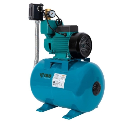 Електрическа монофазна хидрофорна самозасмукваща помпа за вода IBO WZI 750, 750 W, 24 л, 60 м, 50 л/мин (0043)