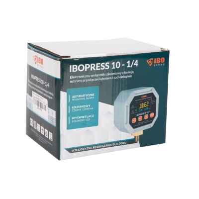 Електрически пресостат IBO Press 10, до 2200 W,10 бара, 1/4" (002547)