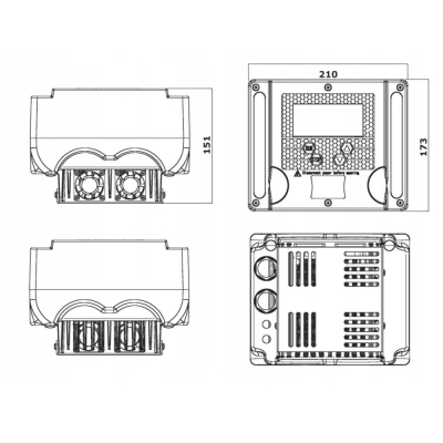 Инвертор за помпи с честотен преобразувател IBO IVR-10-015S, 1100 W, 0.5-9 бара, 9A / 230V (002314)