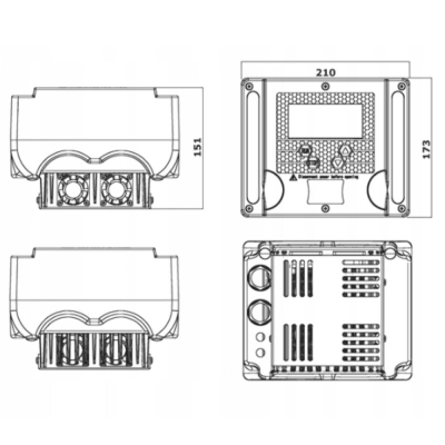 Инвертор за помпи с честотен преобразувател IBO IVR-10-020S, 1500 W, 0.5-9 бара, 9A / 230V (002311)