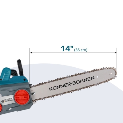 Електрически верижен трион Könner & Söhnen KS CS1800-14, 230 V, 1800 W, 35 см, 3/8”