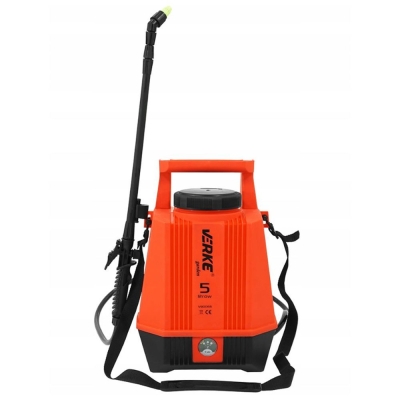 Акумулаторна пръскачка Verke V90066, 12 V, 5 л, 1.3 Ah, 3.1 л/мин, 4 бара