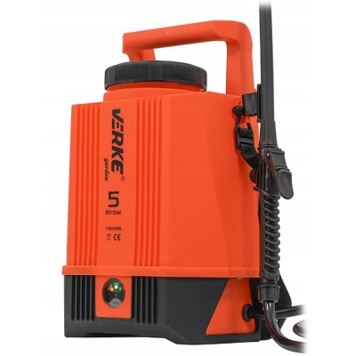 Акумулаторна пръскачка Verke V90066, 12 V, 5 л, 1.3 Ah, 3.1 л/мин, 4 бара