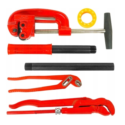 Комплект винторезка Verke V07515, 1/4", 3/8", 1/2", 3/4", 1", 1-1/4", 10 части