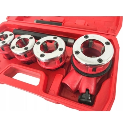 Комплект винторезка с четири глави Verke V07512, 1/2", 3/4", 1", 1-1/4"