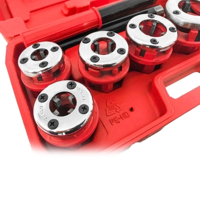 Комплект винторезка с шест глави Verke V07514, 1/4", 3/8", 1/2", 3/4", 1", 1-1/4"