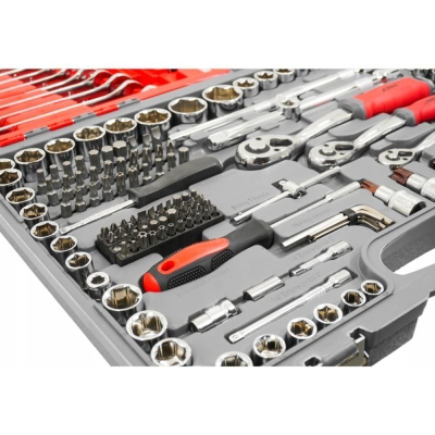 Комплект гедоре Verke V39068, 1/4", 3/8" и 1/2", 216 бр.