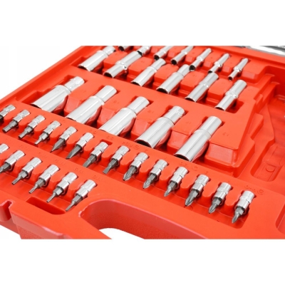 Комплект гедоре Verke V39068, 1/4", 3/8" и 1/2", 216 бр.