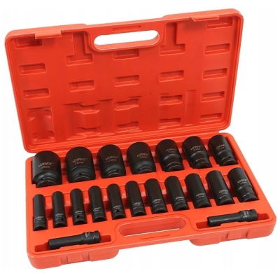 Комплект удължени ударни вложки Verke V39468, 1/2", 10-38 мм, 20 части