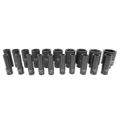 Комплект удължени ударни вложки Verke V39468, 1/2", 10-38 мм, 20 части