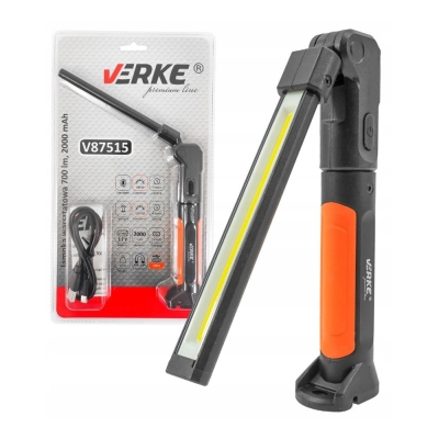 Работна LED лампа Verke V87515, 3.7 V, 700 lm, с USB-C кабел