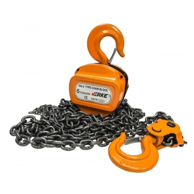 Ръчна верижна лебедка Verke V87268, 5000 кг, 5 м