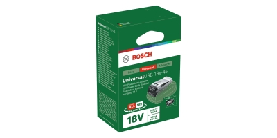 USB зарядно Bosch UniversalUSB 18V-45, 18 V, USB-C, USB-A, без батерия (1600A02WS1)