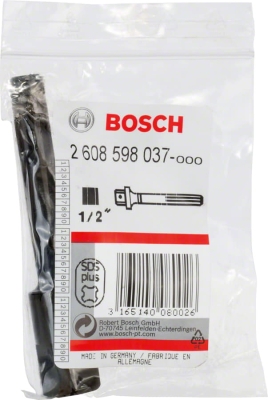 Адаптер Bosch Professional, SDS-Plus на 1/2" външен квадрат 1/2", SDS-Plus (2608598037)