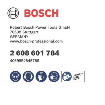 Гумена плоча фибродиск Bosch Professional, 125 мм, М14 (2608601784)