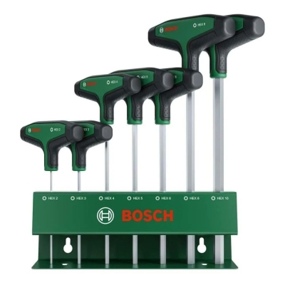 Комплект T-образни шестограми Bosch 1600A039J1, HEX, 2-10 мм, 7 бр. (1600A039J1)