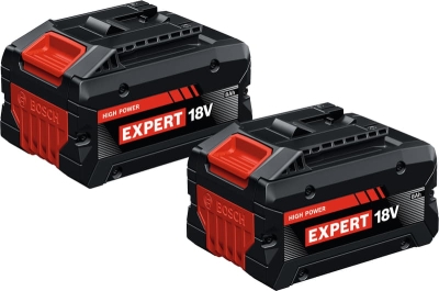 Комплект акумулаторни батерии Bosch Professional Expert 2xEXBA18V-80, 18 V, 8 Ah, 2 бр. (1600A0373D)