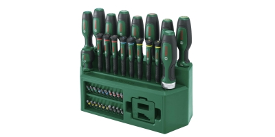 Комплект отвертки и битове със стойка Bosch, 39 бр. (1600A02Z9L)