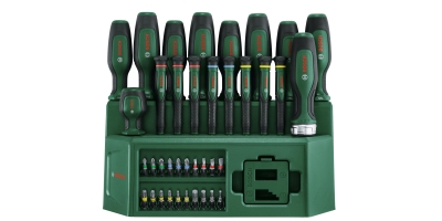 Комплект отвертки и битове със стойка Bosch, 39 бр. (1600A02Z9L)