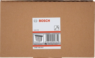 Нагънат филтър от полиестер Bosch Professional, 8600 см2, 257x69x187 мм (2607432017)