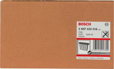 Нагънат филтър от целулоза Bosch Professional, 8600 см2, 257x69x187 мм (2607432016)