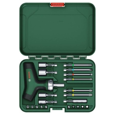 Отвертка с тресчотка и битове Bosch, 22 бр. (1600A02Z9T)