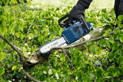 Акумулаторен верижен трион Bosch Professional GKE 18V-40, 18 V, 360 мм, 3/8", без батерии и зарядно устройство (06008D3000)