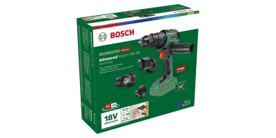 Акумулаторен винтоверт Bosch AdvancedImpact 18V-80 QuickSnap, 18 V, 82 Nm, 1.950 об/мин, без батерии и зарядно устройство (06039E2103)