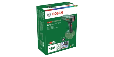 Акумулаторен пистолет за горещ въздух Bosch EasyHeat 18V-500, 18 V, 120 л/мин, 450°C, без батерии и зарядно устройство (06032A8000)