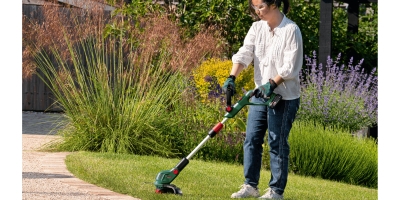 Акумулаторен тример за трева Bosch UniversalGrassCut 18V-23-450, 18 V, 2 Ah, 23 см, без батерии и зарядно устройство (06008C1G04)