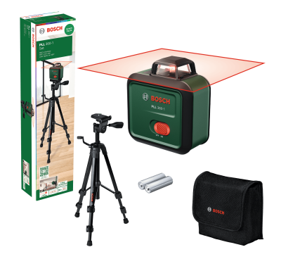 Линеен лазерен нивелир Bosch PLL 360-1, 1.5 V LR6, 24 м, 360°, ± 4° (0603663L01)