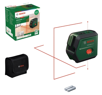 Линеен лазерен нивелир Bosch UniversalLevel 2, 12 м, 100°, ± 4° (0603663F00)