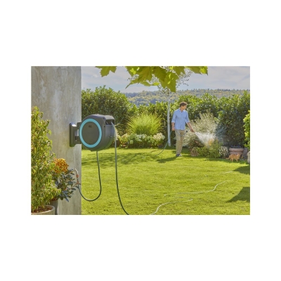 Акумулаторна стенна макара с маркуч Gardena PowerRoll XXL Solo, 13 мм, 40 м, без батерия и зарядно устройство (18645-55)