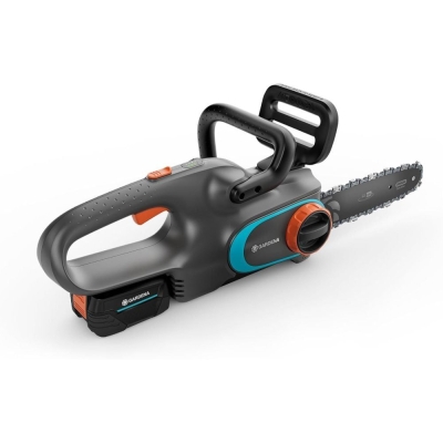 Акумулаторен безчетков верижен трион Gardena PowerSaw 250/18V P4A Set, 18 V, 4 Ah, 25 см (14790-20)