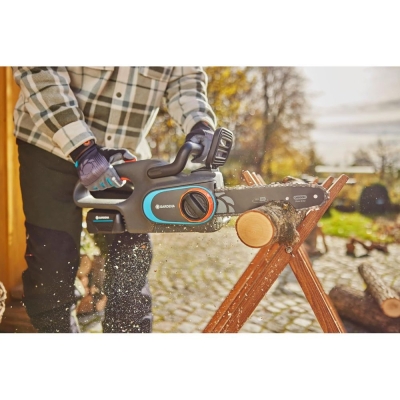 Акумулаторен безчетков верижен трион Gardena PowerSaw 250/18V P4A Set, 18 V, 4 Ah, 25 см (14790-20)