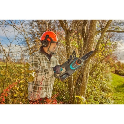 Акумулаторен безчетков верижен трион Gardena PowerSaw 250/18V P4A Set, 18 V, 4 Ah, 25 см (14790-20)