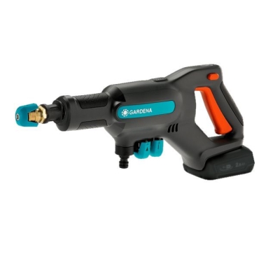 Акумулаторна водоструйка Gardena AquaClean 24/18V P4A Premium Set, 18 V, 2.5 Ah, 250 л/ч., 24 бара (14800-31)