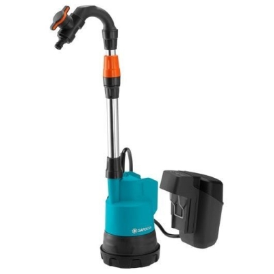 Акумулаторна помпа за вода Gardena Rainwater Tank 2000/2 18V-P4A, 18 V, 2 Ah, 20 м, 2000 л/ч (14602-20)