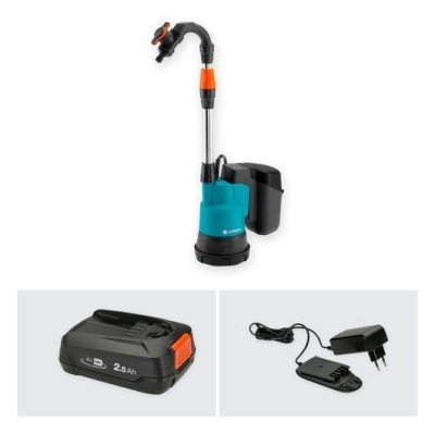 Акумулаторна помпа за вода Gardena Rainwater Tank 2000/2 18V-P4A, 18 V, 2 Ah, 20 м, 2000 л/ч (14602-20)