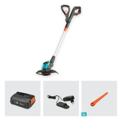 Акумулаторен тример Gardena EasyCut 23/18V P4A Set, 18 V, 2 Ah, 23 см (14700-20)