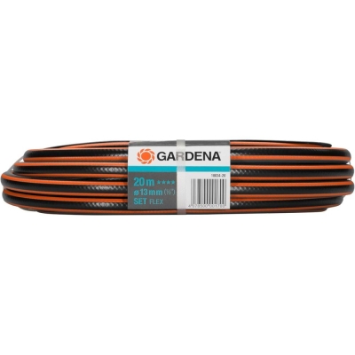 Маркуч за вода Gardena Comfort Flex Set, 1/2", 20 м, с аксесоари (18034-20)