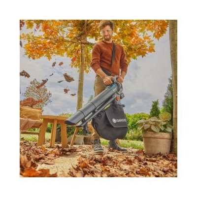 Акумулаторен листосъбирач Gardena BlowVac PowerJetCollect 18V P4A Solo, 18 V, 352 км/ч, 30 л, без батерия и зарядно устройство (14895-55)