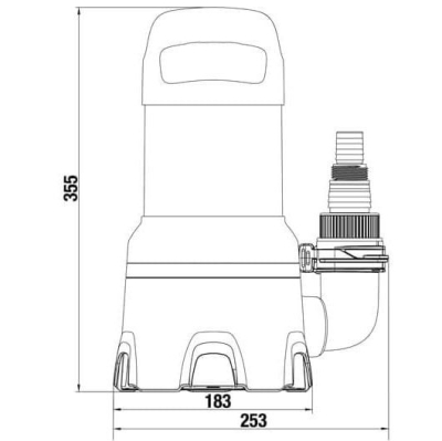 Електрическа потопяема дренажна помпа за мръсна вода Gardena Dirty Water 16000, 450 W, 7 м, 16000 л/ч (09042-20)